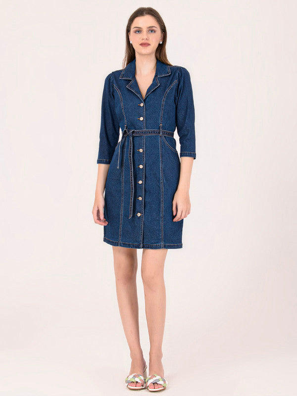 Albion Women Dark Blue Smart Dress