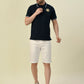 Albion Premium Cyan Navy Men T-Shirt