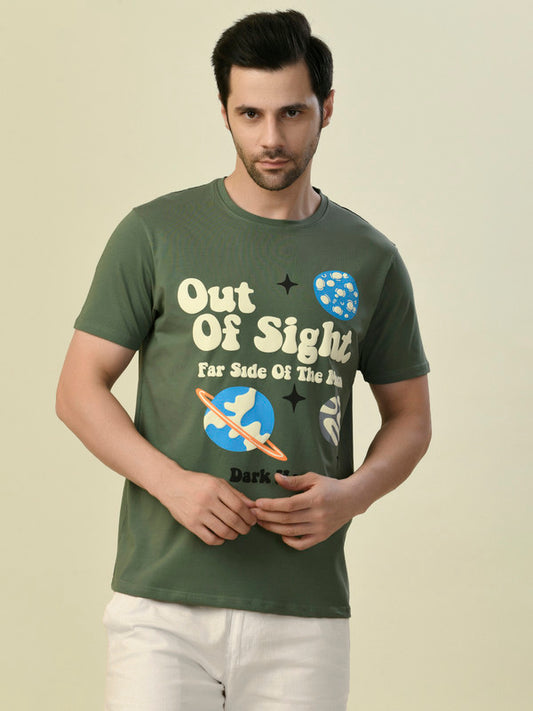 Albion Premium Cyan Green Men T-Shirt