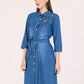 Albion Women Blue Smart Dress