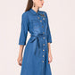 Albion Women Blue Smart Dress
