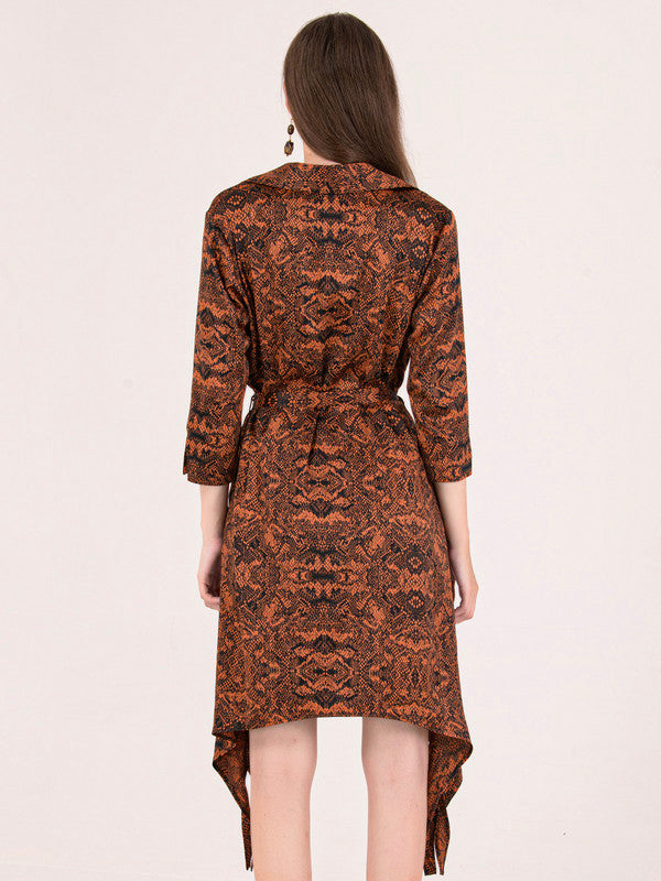 Albion Women Rust Smart Dress