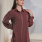 Albion Smart Ladies Brown Top