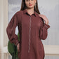 Albion Smart Ladies Brown Top