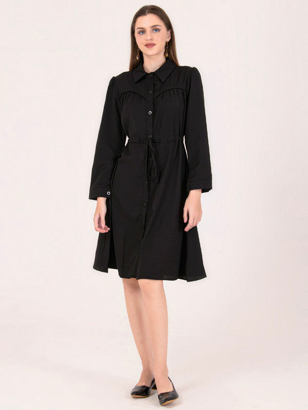 Albion Women Black Smart Dress