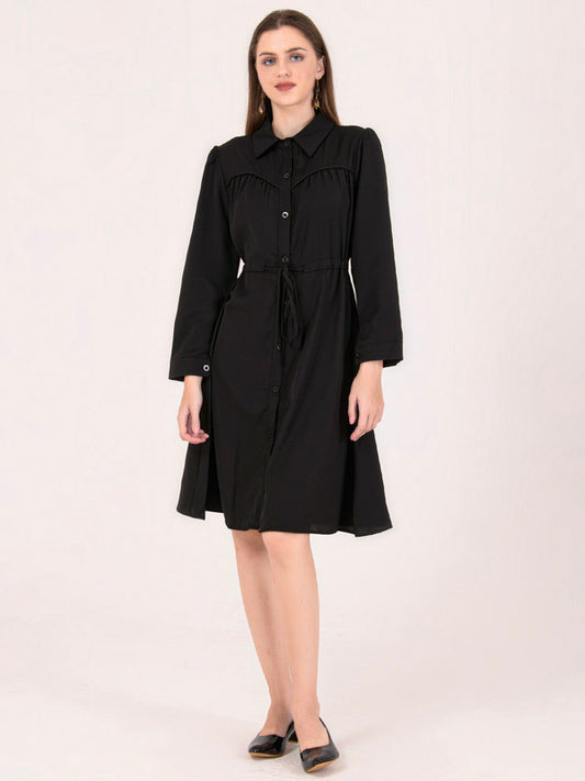 Albion Women Black Smart Dress