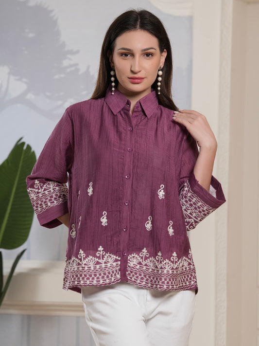 Albion Smart Ladies Purple Top