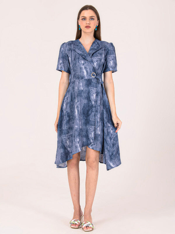 Albion Women Blue Smart Dress