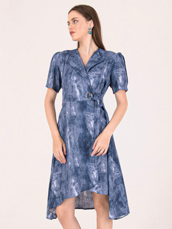 Albion Women Blue Smart Dress
