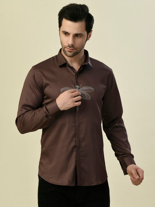 Albion Premium Manzon Onion (Brown) Men Shirt