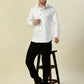 Albion Premium Manzon White Men Shirt
