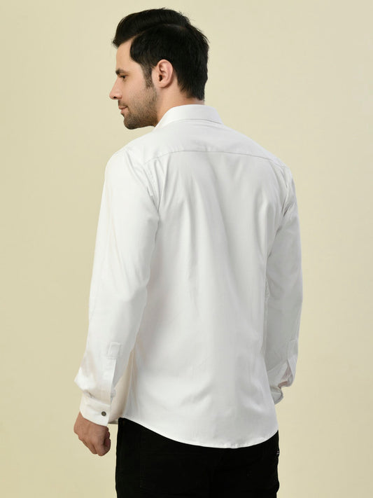 Albion Premium Manzon White Men Shirt