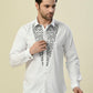 Albion Premium Manzon White Men Shirt