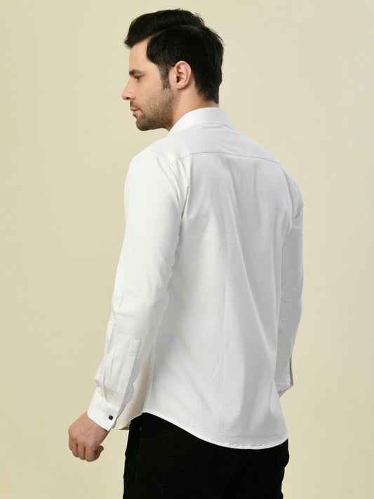 Albion Premium Manzon White Men Shirt