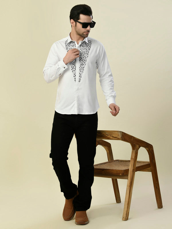 Albion Premium Manzon White Men Shirt