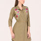Albion Women Beige Smart Dress