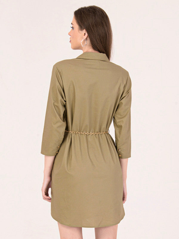 Albion Women Beige Smart Dress