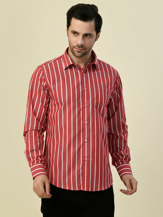 Albion Premium Cafe Red Men Shirt