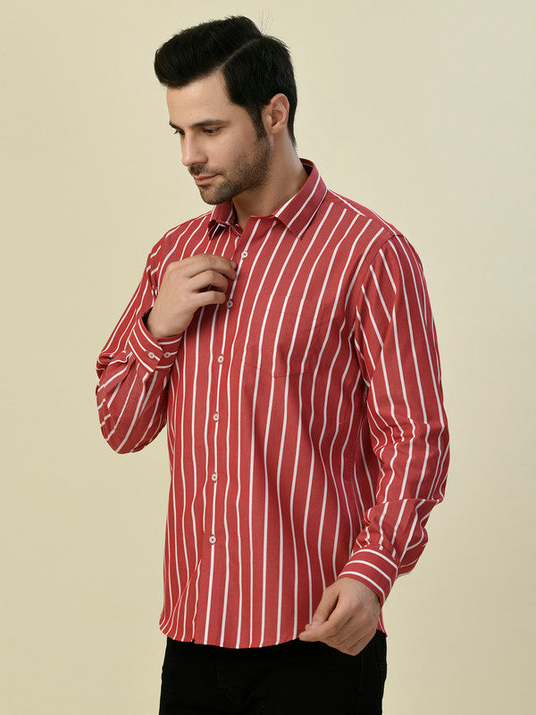 Albion Premium Cafe Red Men Shirt
