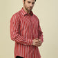 Albion Premium Cafe Red Men Shirt