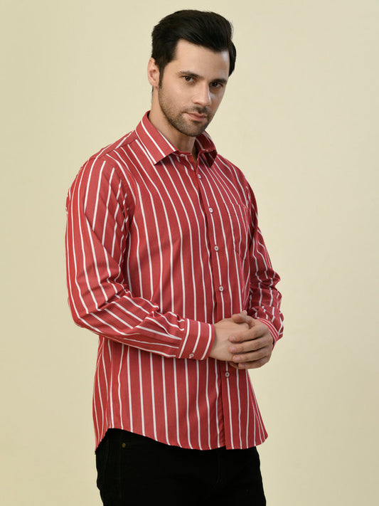 Albion Premium Cafe Red Men Shirt
