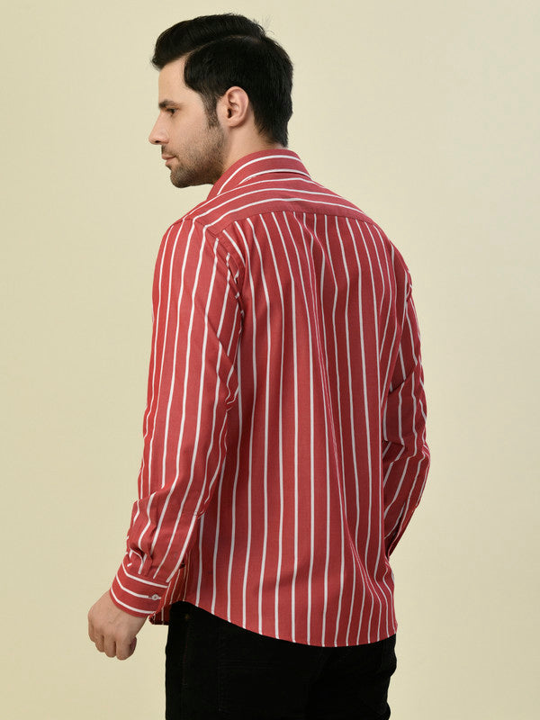 Albion Premium Cafe Red Men Shirt