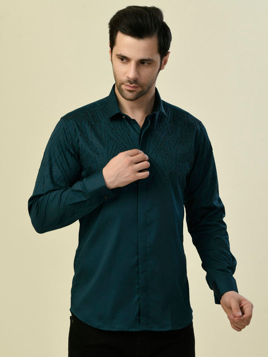 Albion Premium Manzon T Blue Men Shirt