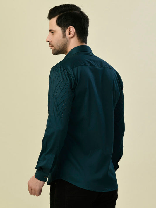 Albion Premium Manzon T Blue Men Shirt