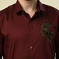 Albion Premium Manzon Wine Men Shirt