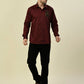 Albion Premium Manzon Wine Men Shirt