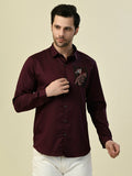 Albion Premium Flirt Wine Men Shirt