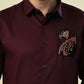 Albion Premium Flirt Wine Men Shirt