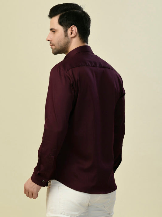 Albion Premium Flirt Wine Men Shirt