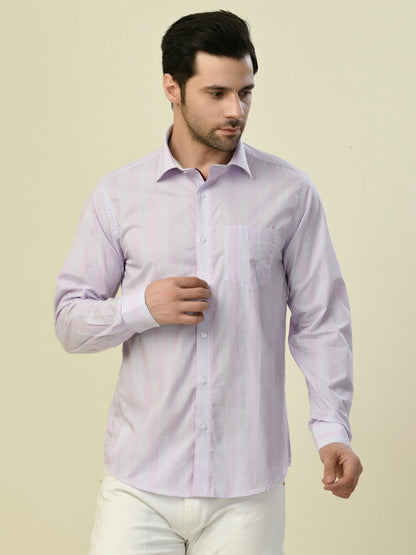 Albion Premium Cafe Purple Men Shirt
