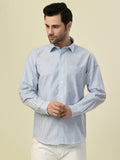 Albion Premium Cafe Blue Men Shirt