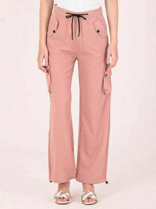 Albion Women Beige Smart Trousers