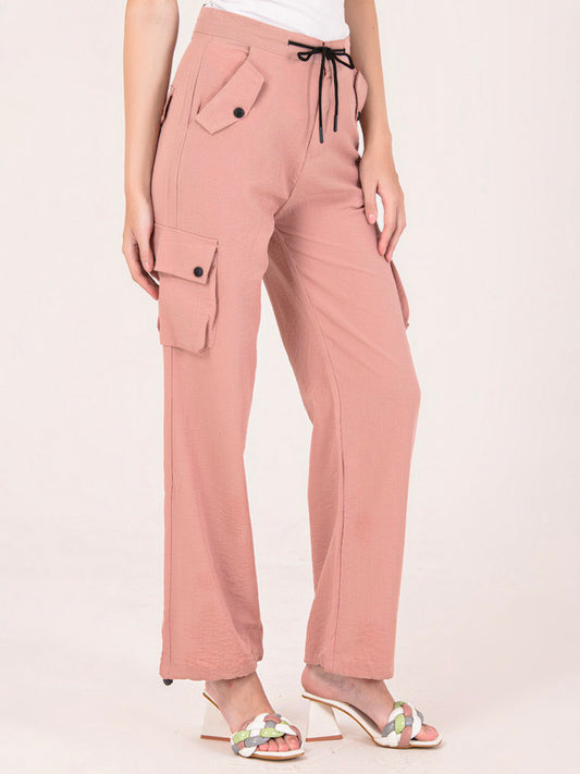 Albion Women Beige Smart Trousers