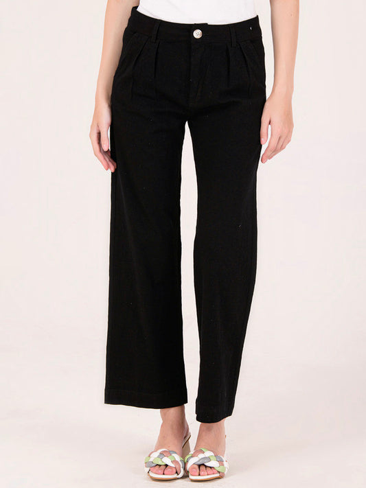 Albion Women Black Smart Trousers
