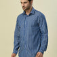 Albion Premium Cafe Blue Men Shirt
