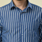 Albion Premium Cafe Blue Men Shirt