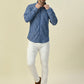 Albion Premium Cafe Blue Men Shirt
