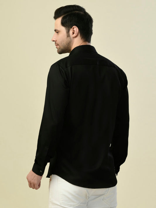 Albion Premium Manzon Black Men Shirt
