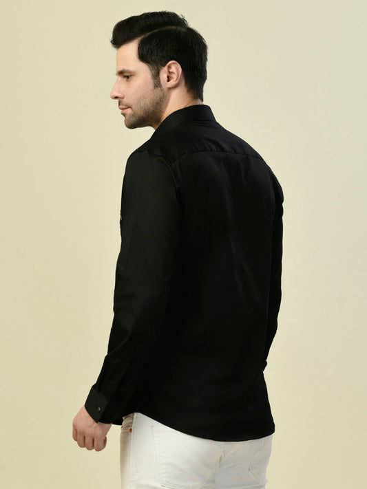Albion Premium Manzon Black Men Shirt