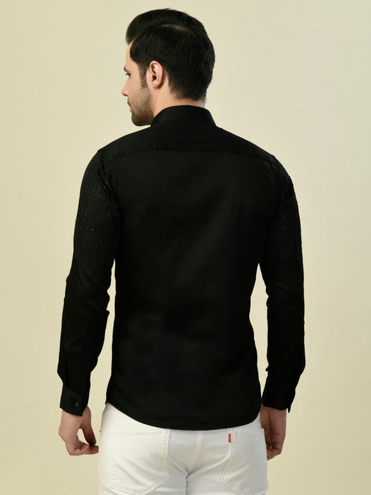 Albion Premium Manzon Black Men Shirt
