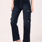 Albion Women OD Black Smart Straight Jeans