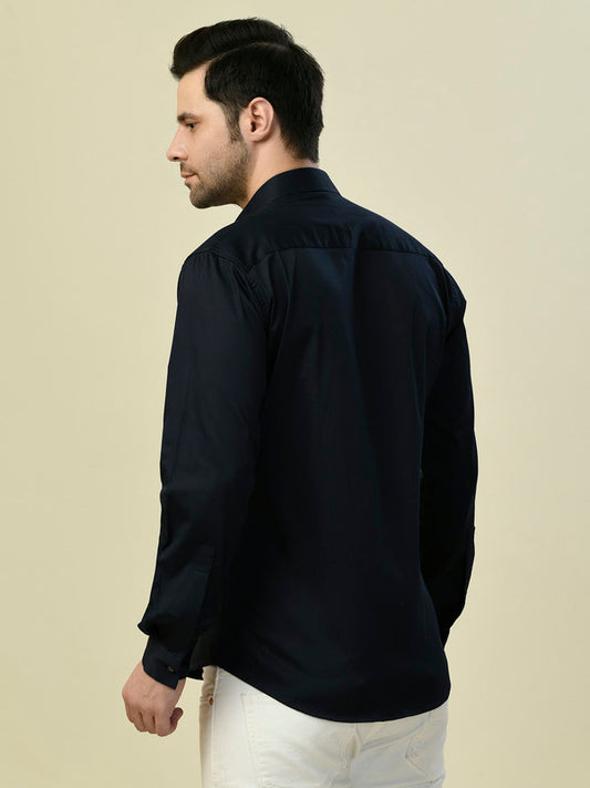 Albion Premium Manzon Blue Men Shirt