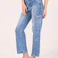 Albion Women Light Blue Smart Straight Jeans