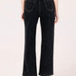 Albion Women Black Smart Straight Jeans