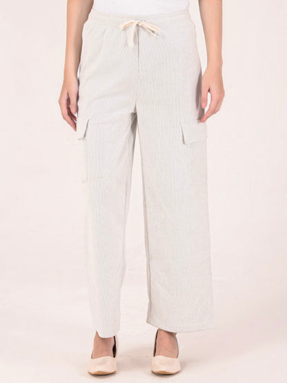 Albion Women Off White Smart Track Pant