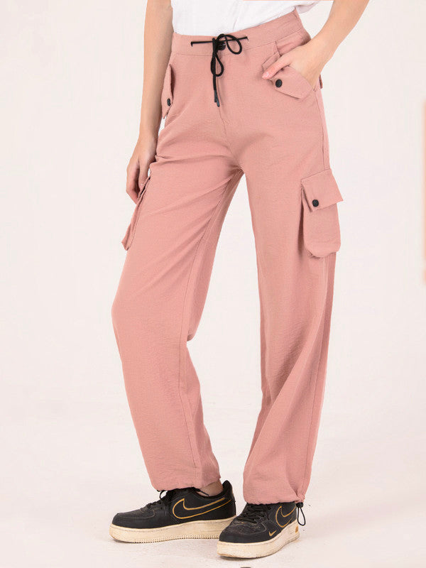 Albion Women Beige Smart Trousers